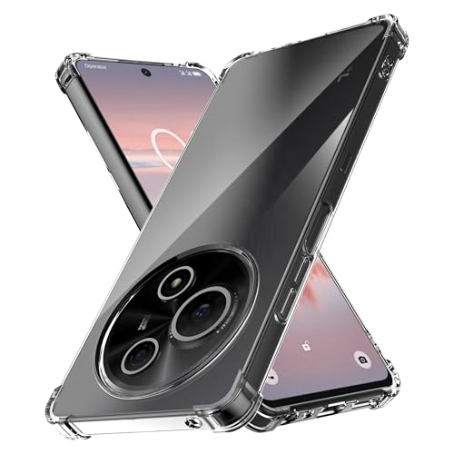 Anoowkoa Handyhülle für TCL 60 NxtPaper 4G Hülle CASE Cover[Transparent Silikon Handy Hüllen] [Stoßfest Kratzfest ] Dünne Durchsichtige TPU Schutzhülle von Anoowkoa