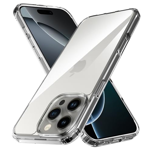 Anoowkoa Handyhülle für iPhone 16 Pro (6,3") Hülle CASE Cover[Stoßfeste TPU und PC Hybrid Durchsichtige Handyhülle ] Dünne Durchsichtige TPU Schutzhülle von Anoowkoa