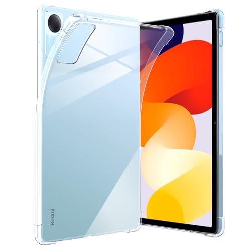 Anoowkoa hülle Redmi Pad SE 11 Zoll Hülle CASE Cover[Transparent Silikon Hüllen] [Stoßfest Kratzfest ] Dünne Durchsichtige TPU Schutzhülle von Anoowkoa