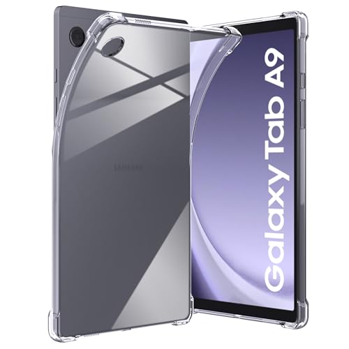 Anoowkoa hülle Samsung Galaxy Tab A9 8.7 Zoll Hülle CASE Cover[Transparent Silikon Hüllen] [Stoßfest Kratzfest ] Dünne Durchsichtige TPU Schutzhülle von Anoowkoa