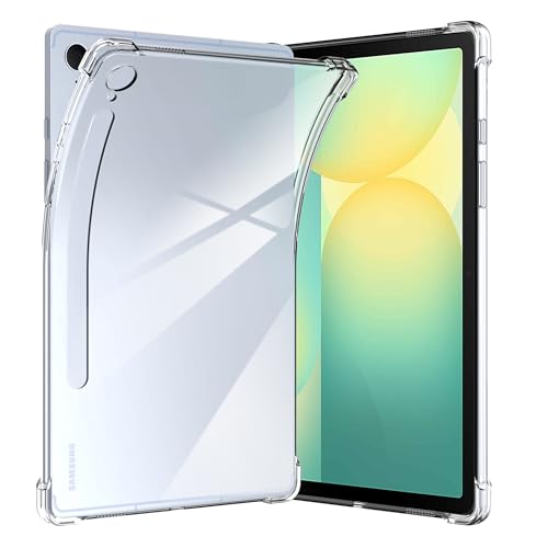 Anoowkoa hülle Samsung Galaxy Tab S10 FE Plus/S10 FE+ 13.1 Zoll Hülle CASE Cover[Transparent Silikon Hüllen] [Stoßfest Kratzfest ] Dünne Durchsichtige TPU Schutzhülle von Anoowkoa