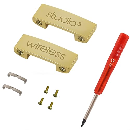 Studio 3 Scharnier wie das OEM Ersatzteile Zubehör langlebiges Reparaturset kompatibel mit Beats by Dre Studio 3 Wireless (A1914) Kopfhörern (Gold) von Anovvat