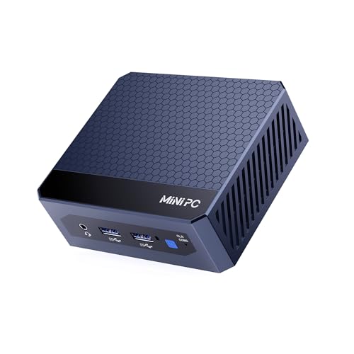 Anozmview Mini PC Intel Alder lake N100, 16GB DDR4 512GB M.2 SSD Mini Desktop Computers 4 USB 3.2, Dual 4K HDMI Port, Wifi 5 BT 4.2, VESA, Support extra 2.5'' SSD, Portable Micro PC Home Office Server von Anozmview
