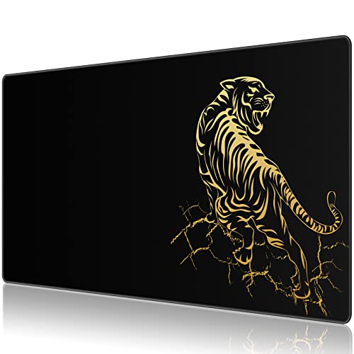 Anpollo Schreibtischunterlage Gaming Mauspad 900x400x3mm Mousepad Tischunterlage Large Size verbessert Präzision und Geschwindigkeit -Tiger von Anpollo