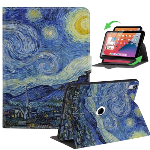 Anpredo 360 Grad drehbare Hülle für Apple iPad 10th Generation 10.9 Zoll, iPad 10 Gen 2022 (A2696 A2757), Auto Wake/Sleep, Magnetverschluss, Schutzhülle Tablet Cover mit Multi-Angle Ständer von Anpredo