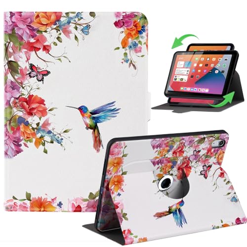 Anpredo 360 Grad drehbare Hülle für Apple iPad 10th Generation 10.9 Zoll, iPad 10 Gen 2022 (A2696 A2757), Auto Wake/Sleep, Magnetverschluss, Schutzhülle mit Multi-Winkel-Ständer für iPad Zehnte von Anpredo