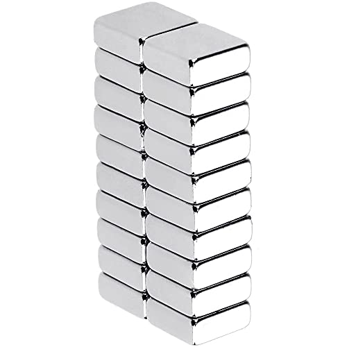 Anpro Magnete 20 Stück, Neodym Magnete für Kühlschrank, Glas Magnetboards, Magnettafeln (10 x 10 x 4 mm) von Anpro