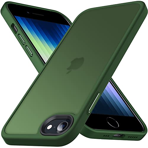 Anqrp Zero Series Kompatibel mit iPhone SE Hülle 2022, iPhone SE 2020 Hülle, Minimalistische Transluzente Matte Schutzhülle, Military Grade Handyhülle für iPhone 8/7/6s/6, Dunkelgrün Anqrp Zero Series Kompatibel mit iPhone SE Hülle 2022, iPhone SE 2020 Hülle, Minimalistische Transluzente Matte Schutzhülle, Military Grade Handyhülle für iPhone 8/7/6s/6, Dunkelgrün von Anqrp