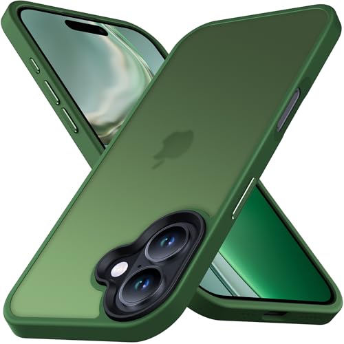Anqrp Zero Serie für iPhone 16 Hülle Kompatibel Induktive Aufladung, Transluzente Matte Slim Handyhülle Militärische Klasse Stoßfest Robuste Schutzhülle 6,1 Zoll, Oliv Grün Anqrp Zero Serie für iPhone 16 Hülle Kompatibel Induktive Aufladung, Transluzente Matte Slim Handyhülle Militärische Klasse Stoßfest Robuste Schutzhülle 6,1 Zoll, Oliv Grün von Anqrp