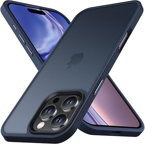 Anqrp Zero Serie für iPhone 16 Pro Hülle Kompatibel Induktive Aufladung, Transluzente Matte Slim Handyhülle Militärische Klasse Stoßfest Robuste Schutzhülle 6,3 Zoll, Dunkel Blau Anqrp Zero Serie für iPhone 16 Pro Hülle Kompatibel Induktive Aufladung, Transluzente Matte Slim Handyhülle Militärische Klasse Stoßfest Robuste Schutzhülle 6,3 Zoll, Dunkel Blau von Anqrp