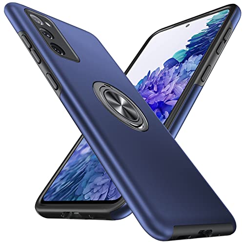 Anqrp Hiddenian Serier Hülle für Samsung Galaxy S20 FE 4G/5G, [Eingebetteter Ständer] [Wärmeableitung] Schwerlast Mehrschichtig Ständer Schutzhülle für Samsung Galaxy S20 FE (6,5 Zoll), Blau von Anqrp