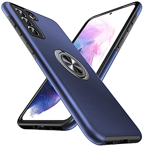 Anqrp Hiddenian Serier Hülle für Samsung Galaxy S21 Plus, [Eingebetteter Ständer] [Wärmeableitung] Schwerlast Mehrschichtig Schutzstoßstange Schutzhülle für Samsung Galaxy S21 Plus (6,7 Zoll), Blau von Anqrp