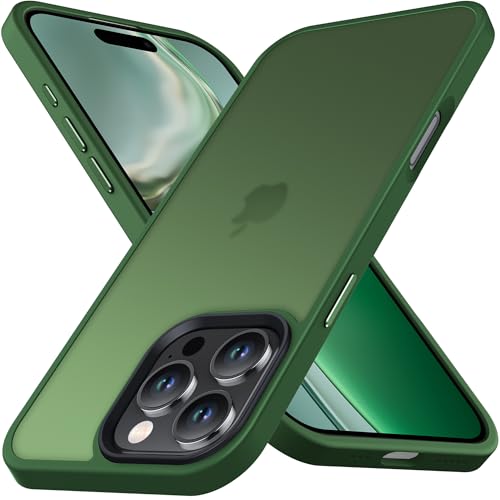 Anqrp Zero Serie für iPhone 16 Pro Max Hülle Kompatibel Induktive Aufladung, Transluzente Matte Slim Handyhülle Militärische Klasse Stoßfest Robuste Schutzhülle 6,9 Zoll, Oliv Grün Anqrp Zero Serie für iPhone 16 Pro Max Hülle Kompatibel Induktive Aufladung, Transluzente Matte Slim Handyhülle Militärische Klasse Stoßfest Robuste Schutzhülle 6,9 Zoll, Oliv Grün von Anqrp
