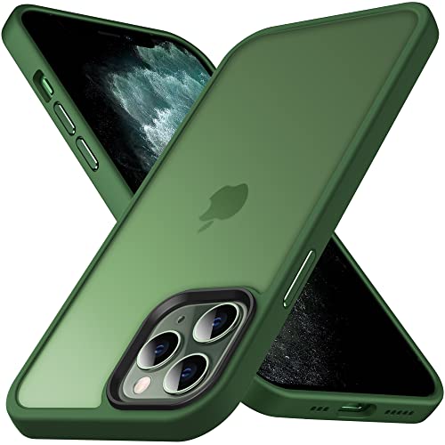 Anqrp Zero Seriesr Kompatibel mit iPhone 11 Pro Max Hülle, Minimalistische Transluzente Matte Schutzhülle, Military Grade Eckige Handyhülle für iPhone 11 Pro Max mit Flüssigsilikon 6.5‘’, Dunkelgrün Anqrp Zero Seriesr Kompatibel mit iPhone 11 Pro Max Hülle, Minimalistische Transluzente Matte Schutzhülle, Military Grade Eckige Handyhülle für iPhone 11 Pro Max mit Flüssigsilikon 6.5‘’, Dunkelgrün von Anqrp