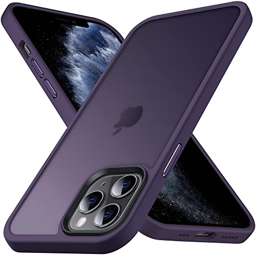 Anqrp Zero Seriesr Kompatibel mit iPhone 11 Pro Max Hülle, Minimalistische Transluzente Matte Schutzhülle, Military Grade Eckige Handyhülle für iPhone 11 Pro Max mit Flüssigsilikon 6.5‘’, Dunkellila Anqrp Zero Seriesr Kompatibel mit iPhone 11 Pro Max Hülle, Minimalistische Transluzente Matte Schutzhülle, Military Grade Eckige Handyhülle für iPhone 11 Pro Max mit Flüssigsilikon 6.5‘’, Dunkellila von Anqrp