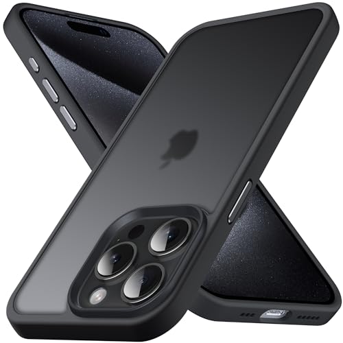 Anqrp Zero Seriesr für iPhone 15 Pro Hülle, Minimalistische Transluzente Matte Schutzhülle, Military Stoßfest Handyhülle für iPhone 15 Pro mit Silikon 6,1 Zoll, Schwarz Anqrp Zero Seriesr für iPhone 15 Pro Hülle, Minimalistische Transluzente Matte Schutzhülle, Military Stoßfest Handyhülle für iPhone 15 Pro mit Silikon 6,1 Zoll, Schwarz von Anqrp