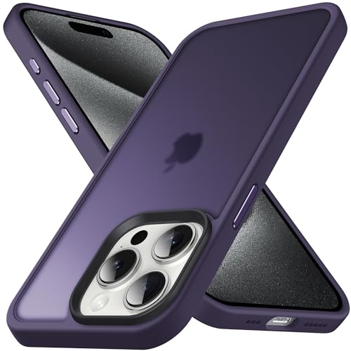 Anqrp Zero Seriesr für iPhone 15 Pro Max Hülle, Minimalistische Transluzente Matte Schutzhülle, Military Grade Handyhülle für iPhone 15 Pro Max mit Silikon 6,7 Zoll, Dunkel Lila Anqrp Zero Seriesr für iPhone 15 Pro Max Hülle, Minimalistische Transluzente Matte Schutzhülle, Military Grade Handyhülle für iPhone 15 Pro Max mit Silikon 6,7 Zoll, Dunkel Lila von Anqrp