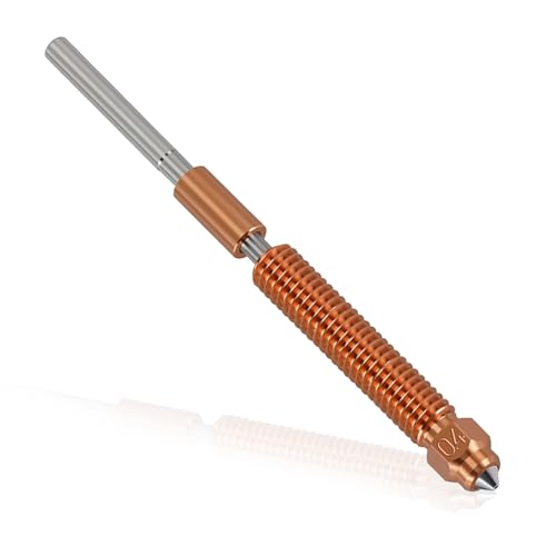 K1C Düse, 0.4mm 3D Drucker Hartstahl Düse Ersatz, Compatible with K1C, Ender 3 V3, Ender 3 V3 Plus, 3D Drucker Nozzle für Hochgeschwindigkeitsdruck, 3D-Drucker Teile Zubehör (1 STK) von Anrbb