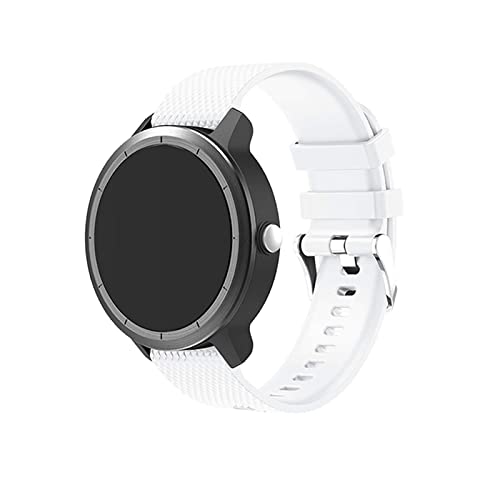 Anrir Vivoactive 3 Uhrenarmband, 20 mm, Silikonbänder für Garmin Vivoactive 3/Forerunner 645 Music/Galaxy 42 mm/Galaxy Watch 3 41 mm/Galaxy Watch Active 2 40 mm/44 mm, Weiß von Anrir