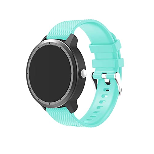 Anrir Vivoactive 3 Uhrenarmband, 20 mm Silikonbänder für Garmin Vivoactive 3/Forerunner 645 Music/Galaxy 42 mm/Galaxy Watch 3 41 mm/Galaxy Watch Active 2 40 mm/44 mm, Hellgrün von Anrir