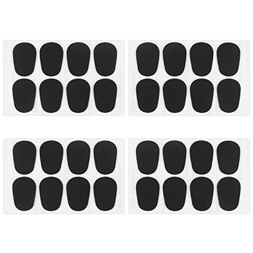 Anruyi 32 Stück Mundstück für Alt-Saxophon Silikon Mundstück-Patches 0.8 mm Sax Mundstück Pads Schwarz Mundstückkissen für Alto Und Tenorsaxophon Klarinette (2 * 2.7cm) von Anruyi