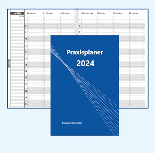 XL Profi Terminbuch Bestellbuch 2024 A4 15min Takt Praxisplaner Hardcover von Anschütz