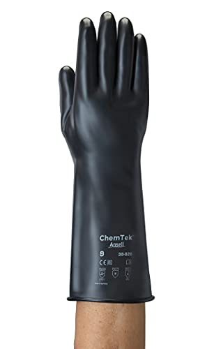 Ansell AlphaTec 38-628 Chemikalien Handschuhe, Maximaler Schutz für Gefährliche Arbeiten, Weiches und Komfortables Design, Arbeitshandschuhe Wiederverwendbar, Latexfrei, Größe XL (1 Paar) von Ansell