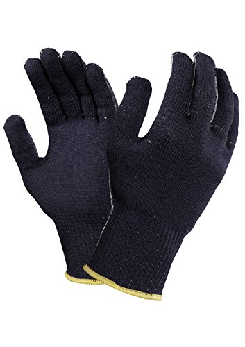 Ansell Colortext Plus Nylon handschuh, Mechanikschutz, Blau, Größe 10 (12 Paar pro Beutel) von Ansell
