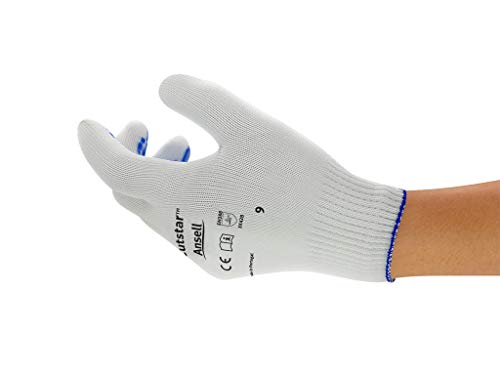 Comasec & Marigold Ansell Cutstar Arbeitshandschuhe, Vielseitig Einsetzbarer Abriebfester Industrie- und Mechanik-Handschuh, Weiß, Größe S (12 Paar) von Comasec & Marigold