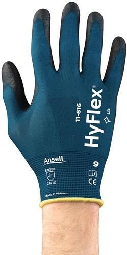 Ansell Handschuhe HyFlex® 11-616 Gr.8 grünblau/schwarz EN 388:2016 PSA II 12 von Ansell