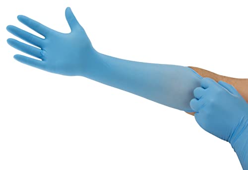 Ansell Microflex® 93-243 Handschuhe, aus Nitril, für den Schutz der Lebensmittelindustrie oder der Wissenschaft des Lebens, Blau, Größe S, 100 Stück von Ansell