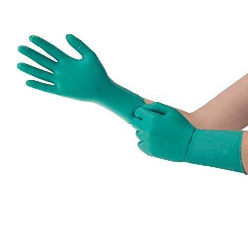 Ansell Microflex 93-260 Einmalhandschuh für Chemikalienschutz, Patentierte Formulierung mit Herausragenden Schutz, Anatomische Passform, Verlängerte Stulpe, Größe L (6 Handschuhe) von Ansell