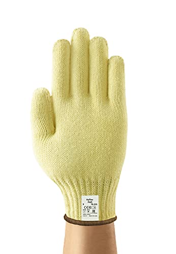 Ansell Neptune Kevlar 70-215 Schnittschutz-Handschuhe, Mechanikschutz, Gelb, Größe 9 (12 Paar pro Beutel) von Ansell