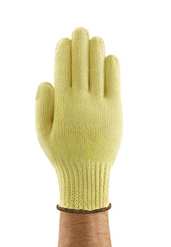 Ansell Neptune Kevlar 70-225 Schnittschutz-Handschuhe, Mechanikschutz, Gelb, Größe 7 (12 Paar pro Beutel) von Ansell