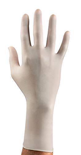 Ansell Nitrilite 93-401 Nitril-Handschuhe, Chemikalien- und Flüssigkeitsschutz, Weiß, Größe 6-6.5 (100 Handschuhe) von Ansell