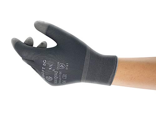Comasec & Marigold Ansell Picosoft DG Arbeitshandschuhe, Mehrzweckhandschuhe, Mechanikschutz-Handschuh, Industrie PSA, Grau, Größe L (12 Paar) von Comasec & Marigold