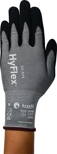 Ansell Schnitthandschuh HyFlex® 11-571 Gr.10 schwarz EN 388 PSA II 11571100 von Ansell