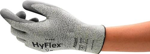Ansell Schnittschutzhandschuhe HyFlex® 11-730 Gr.9 grau EN 388 PSA II 12 PA von Ansell
