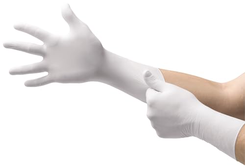 Ansell TouchNTuff 83-300 Einweg-Polyisopren, Exzellenter Schutz bei Mechanik-, Industriel- und Chemikalienarbeiten, Weiß, Größe M (200 Paar) von Touch N Tuff