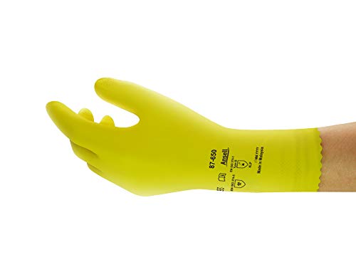 Ansell Universal Plus Unisex 87650 Handschuhe, Gelb, 8.5-9 EU von Ansell