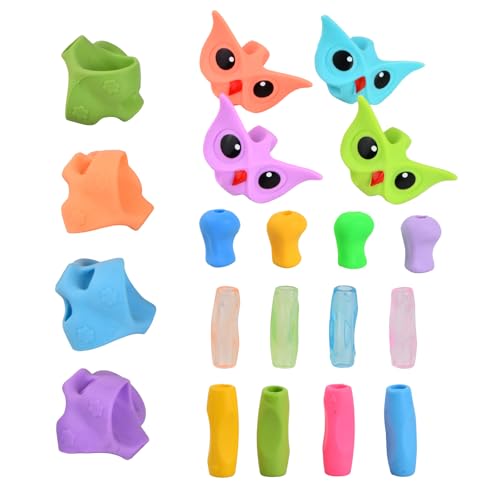 Anseom 20 Stück Schreibhilfe für Stift Kinder, Bleistift Griffe Silikon Bleistiftgriffe für Kinderhandschrift Ergonomische Trainings Bleistiftgriffe mit Einer Kiste für Kleinkinder Kinder Erwachsene Anseom 20 Stück Schreibhilfe für Stift Kinder, Bleistift Griffe Silikon Bleistiftgriffe für Kinderhandschrift Ergonomische Trainings Bleistiftgriffe mit Einer Kiste für Kleinkinder Kinder Erwachsene von Anseom