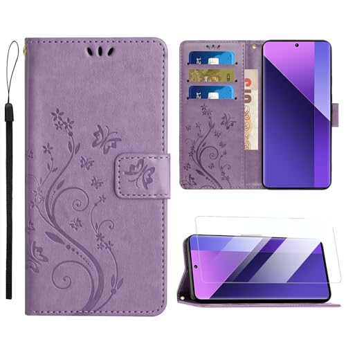 Anshow Lederhülle für iPhone 16 Plus Hülle und Schutzfolie, Handyhülle für iPhone 16 Plus, Flip Wallet Hülle Leder Tasche Schutzhülle, Helles Lila Anshow Lederhülle für iPhone 16 Plus Hülle und Schutzfolie, Handyhülle für iPhone 16 Plus, Flip Wallet Hülle Leder Tasche Schutzhülle, Helles Lila von Anshow