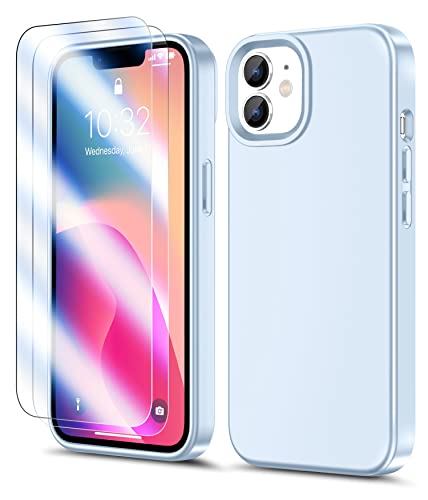 Anshow Liquid Silikon iPhone 11 Hülle + 2 Schutzfolie, Hochwertiges Silikon rutschfeste Robust Extrem Stoßfest Kratzfeste Weiches Mikrofaserfutter Handyhülle iPhone 11 Schutzhülle Case, Sierra Blue Anshow Liquid Silikon iPhone 11 Hülle + 2 Schutzfolie, Hochwertiges Silikon rutschfeste Robust Extrem Stoßfest Kratzfeste Weiches Mikrofaserfutter Handyhülle iPhone 11 Schutzhülle Case, Sierra Blue von Anshow