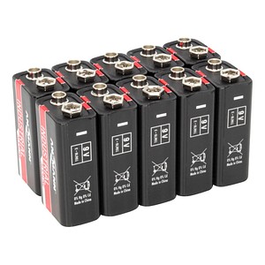 10 ANSMANN Batterien INDUSTRIAL E-Block 9,0 V von Ansmann