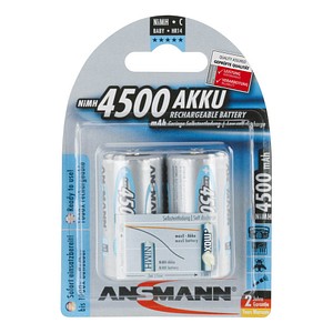 2 ANSMANN Akkus Baby C 4.500 mAh von Ansmann