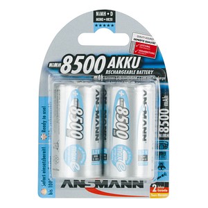 2 ANSMANN Akkus Mono D 8.500 mAh von Ansmann