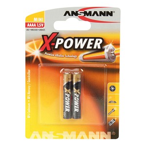 2 ANSMANN Batterien X-POWER Mini AAAA 1,5 V von Ansmann
