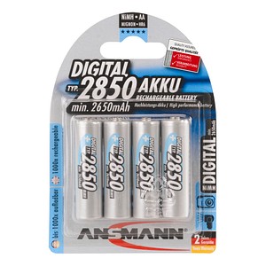 4 ANSMANN Akkus Mignon AA 2.650 mAh von Ansmann