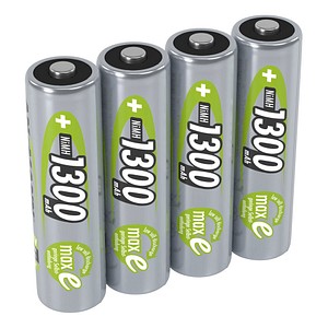 4 ANSMANN Akkus maxE Mignon AA 1.300 mAh von Ansmann