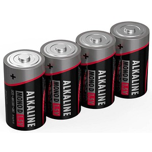 4 ANSMANN Batterien Red Alkaline Mono D 1,5 V von Ansmann